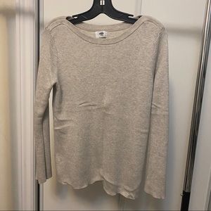 Long sleeve waffle sweater